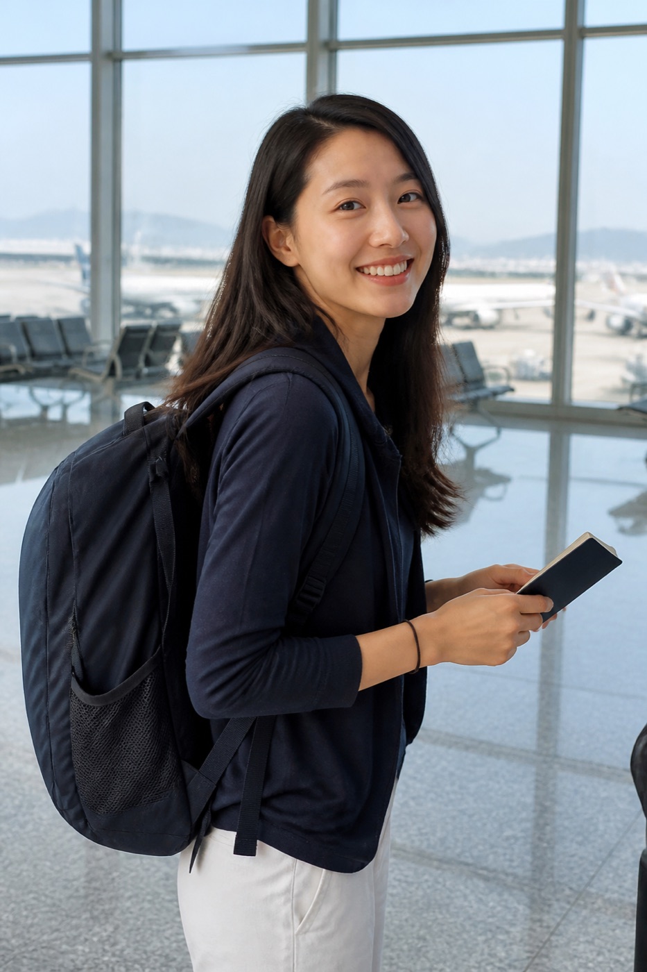 出発する旅行者